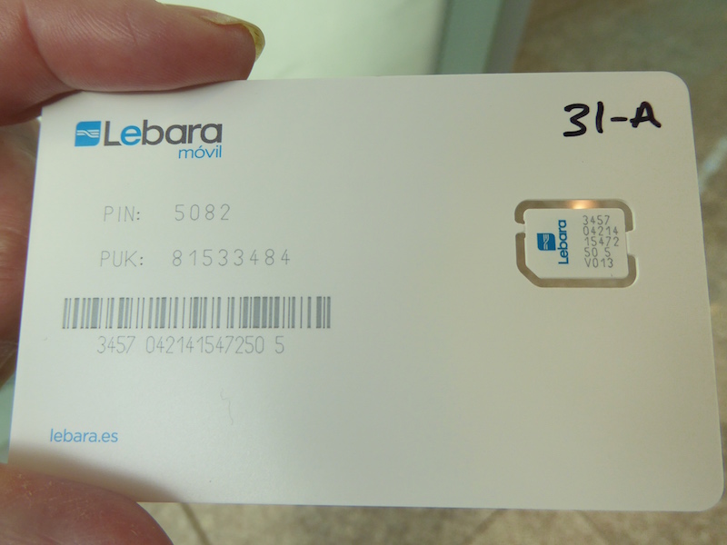 Buying a SIM card in Spain