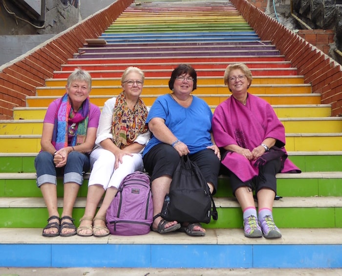 rainbow-stairs-Istanbul-visitors