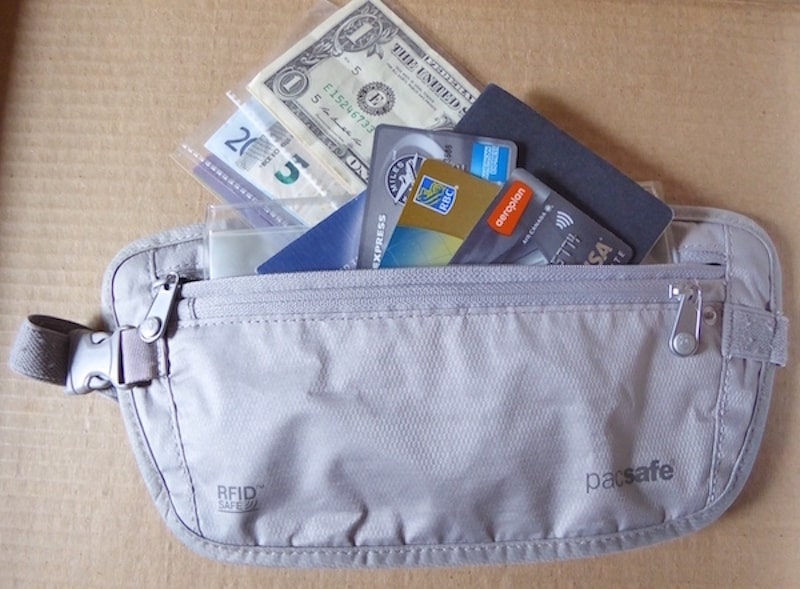 Women Travel Bra Wallet Solid Color Secret Travel Wallet Flap Clasp Money  Belt Pouch Pickpocket Belt