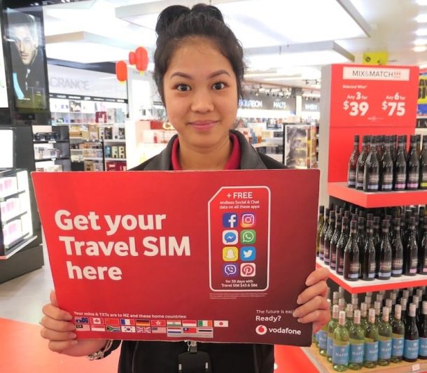 vodafone nz travel sim card