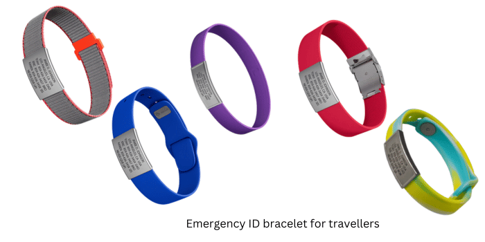 A Simple emergency ID bracelet for travellers saves lives