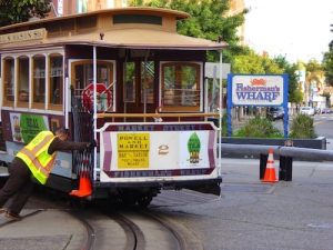 Powell-Mason-cable-car-turnaround-Fishermans-Wharf