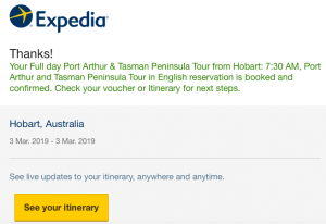 Expedia-for-TD-confirmation-Port-Arthur-Tour