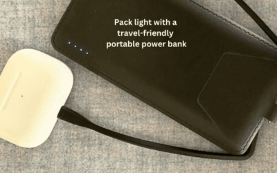 Pack light with a travel-friendly portable power bank