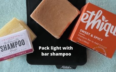 Pack light with bar shampoo