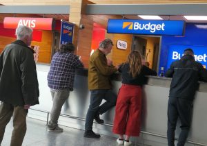 Cork airport Budget rental counter