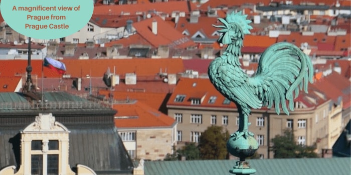 Enjoy one of the best views of Prague from Prague Castle