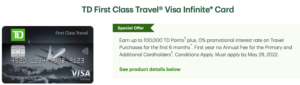 TD-First-Class-Travel-Visa-Infinite-Offer