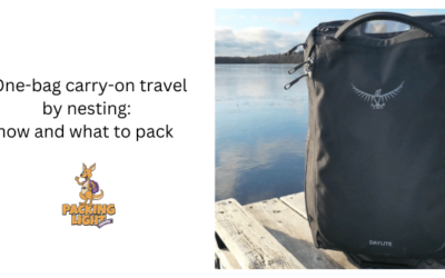 One bag carry-on travel by nesting: how and what to pack