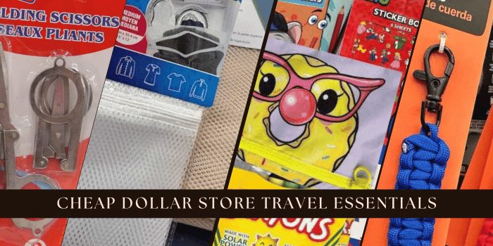 31 Cheap travel essentials on dollar-store shelves