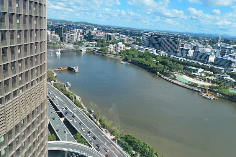 view from queens-wharf-casino-rooftop-bar-brisbane