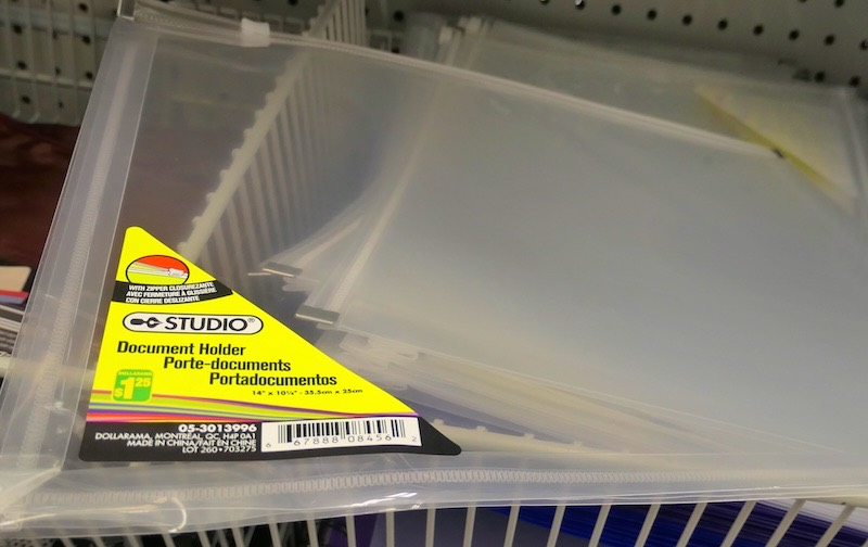 54 Cheap travel essentials on dollar-store shelves 41 dollar-store-document-holder
