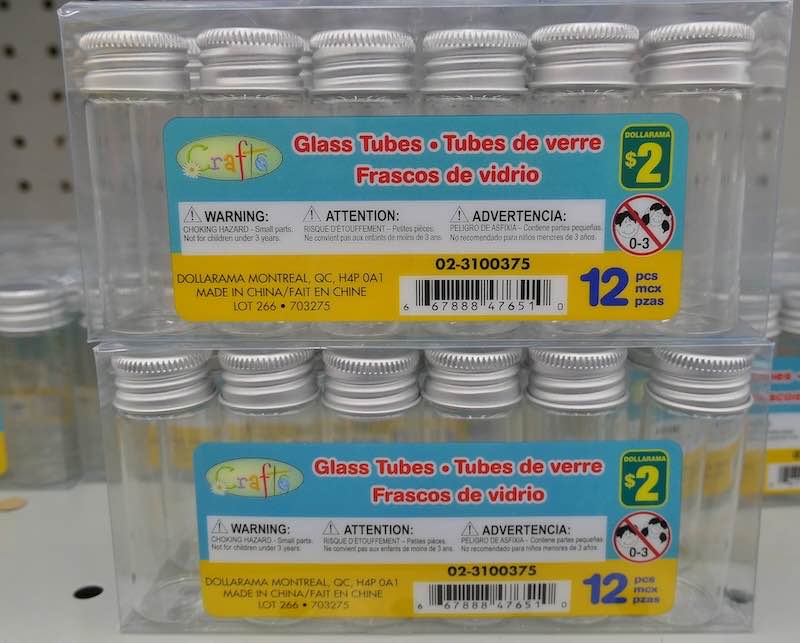 54 Cheap travel essentials on dollar-store shelves 43 dollar-store-glass-storage-tube