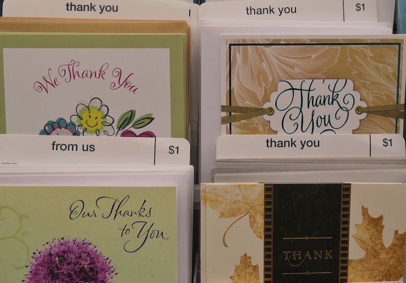 54 Cheap travel essentials on dollar-store shelves 44 dollar-store-thank-you-cards